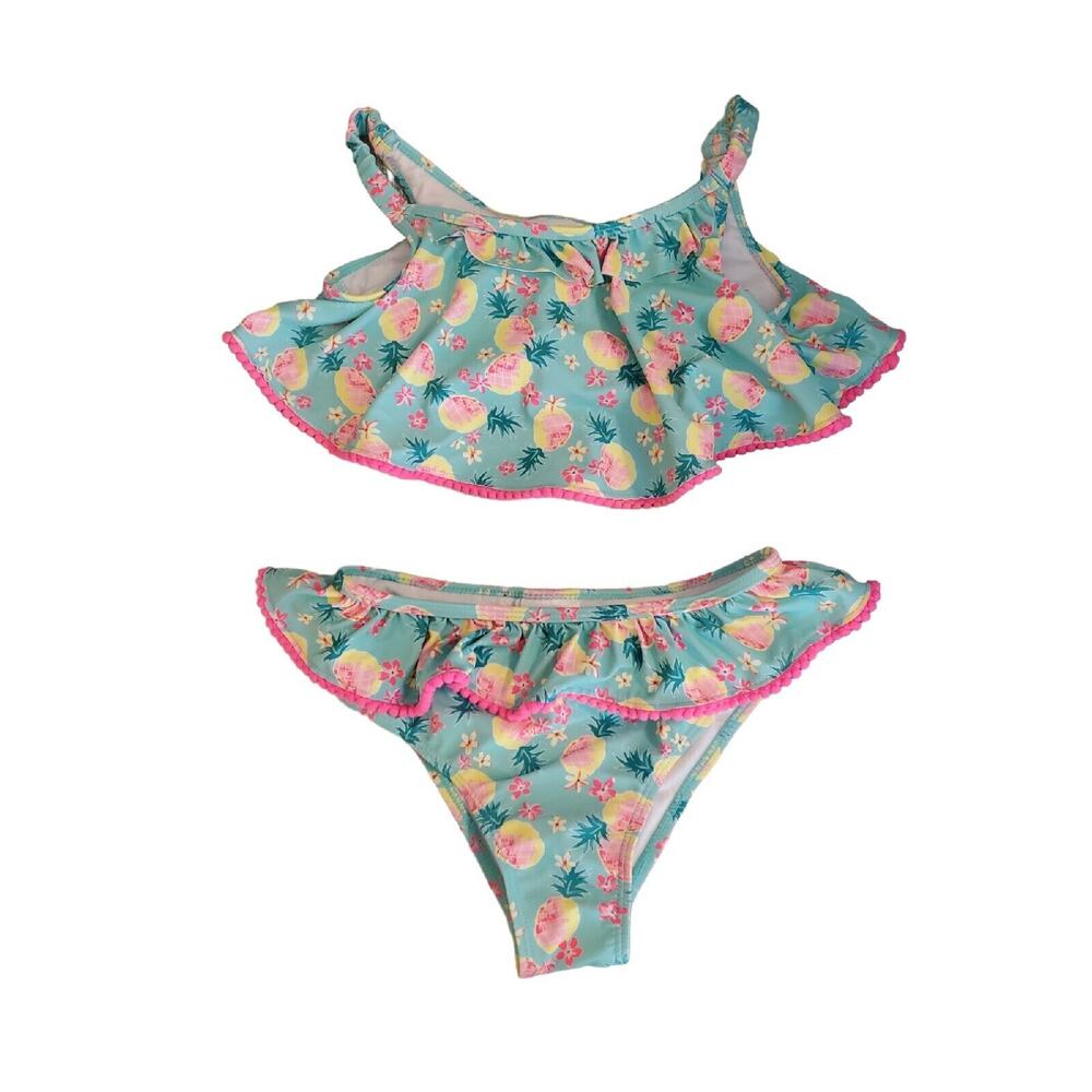 Nicole Miller Girls 2 Piece Bikini Swimsuit Size L (10-12) EUC